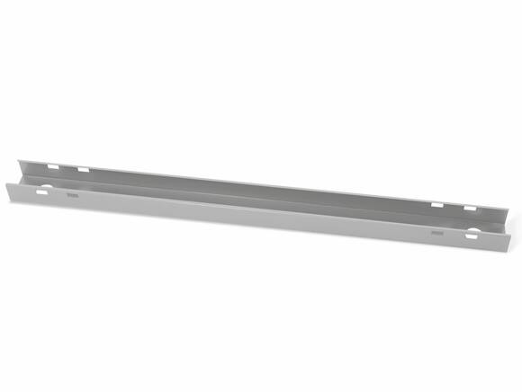 OFFICE ONE abklappbare Kabelwanne, Material Metall, grau