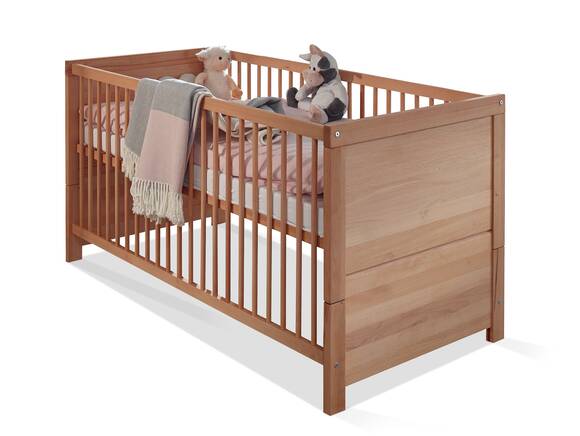 KIMA Babybett, Material Massivholz, Kernbuche geölt