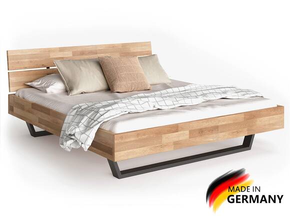 LÖWEN Kufenbett/ Massivholzbett mit Kopfteil