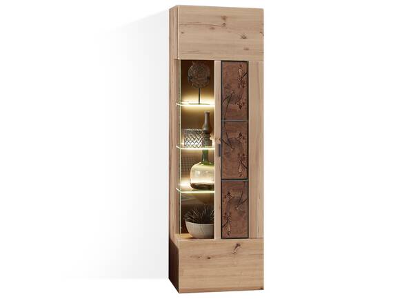 MANCHEGO Hängevitrine, Material MDF, Artisan eichefarbig