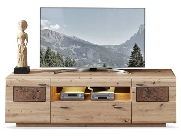MANCHEGO TV-Unterteil, Material MDF, Artisan eichefarbig