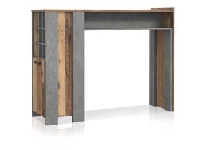 CASSIA Bartisch, Material Dekorspanplatte, Old Wood Vintage/betonfarbig