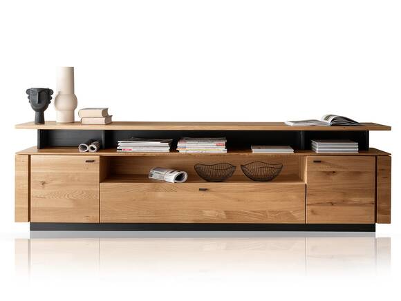 NATANO TV-Element II, Material Massivholz, Wildeiche geölt