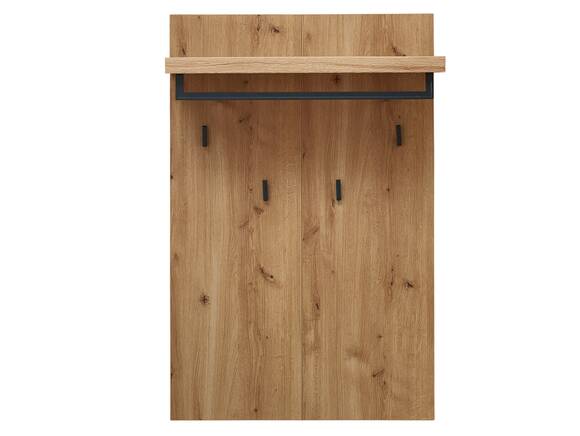 PERLINO Garderobenpaneel, Material Spanplatte, eichefarbig