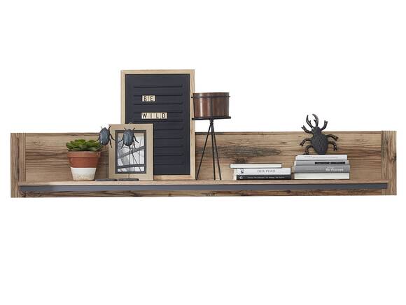 PASADENA Wandboard I, Material Dekorspanplatte, Alpine Lodge Nachbildung/graphitfarbig