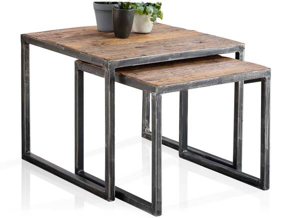 QUINCE Zweisatztisch / Couchtische, Material Massivholz
