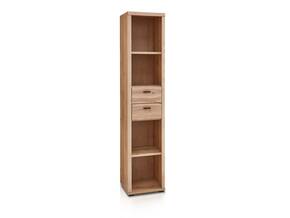 SAN MARINO Büroregal II, Material Teilmassiv, Altesche gebürstet / Artisan eichefarbig