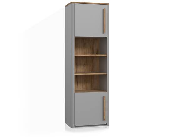 SPARKI Regal, Material Dekorspanplatte, Grau/Catania Eichefarbig