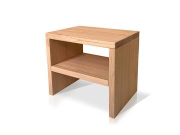 DAKONA Nachtkommode, Material Massivholz Buche unbehandelt | 40 cm