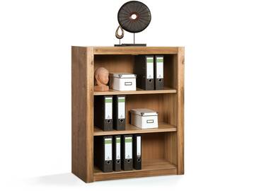 OFFICE FOUR Aktenregal schmal, Material teilmassiv Wildeiche