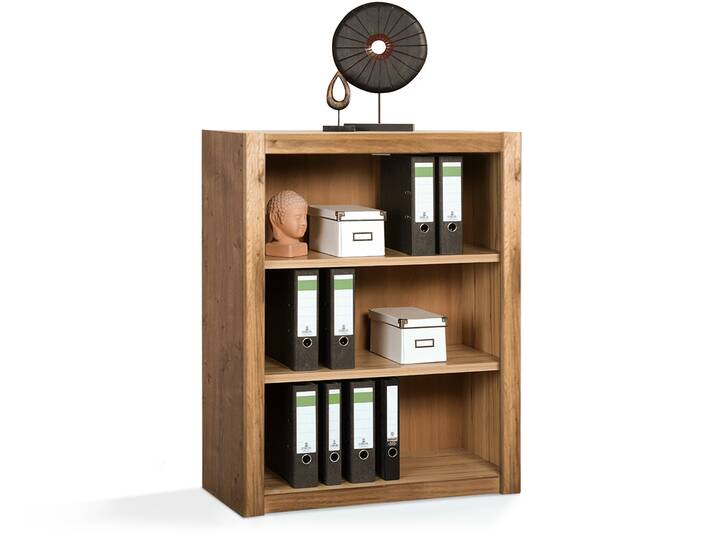 OFFICE FOUR Aktenregal schmal, Material Dekorspanplatte Wildeiche Nachbildung