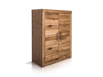 OFFICE FOUR Aktenschrank klein, Material Teilmassiv Wildeiche teilmassiv