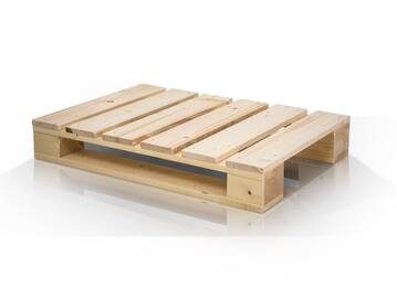 PALETTI Couchtisch I aus Paletten 60x90 cm natur
