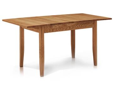 KÖNIGSEE Esstisch, Material Massivholz, Wildeiche geölt, 120x75 cm 120/160 x 75 cm