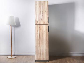 OFFICE OAK Aktenschrank IV, Material teilmassiv, Eiche/graphitfarbig