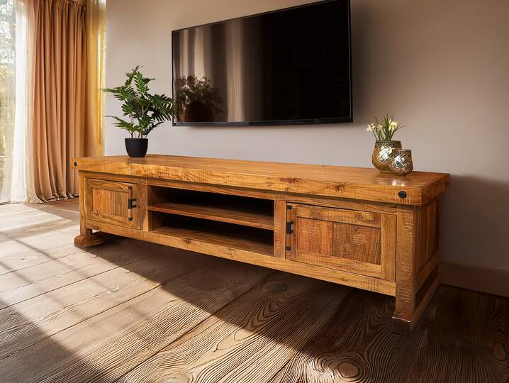 WINCHESTER TV-Board I, Material Massivholz, Mango rustikal 