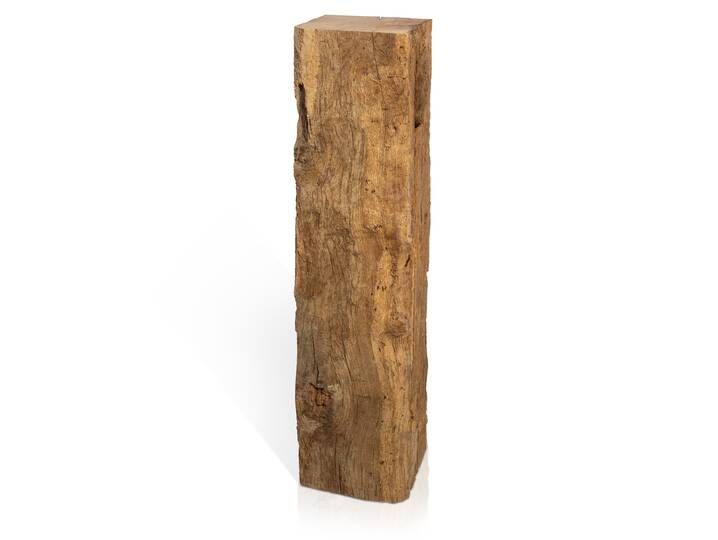 Blumensäule / Dekosäule, Material Massivholz, Eiche-Altholz 23 - 27 cm | 130 cm 