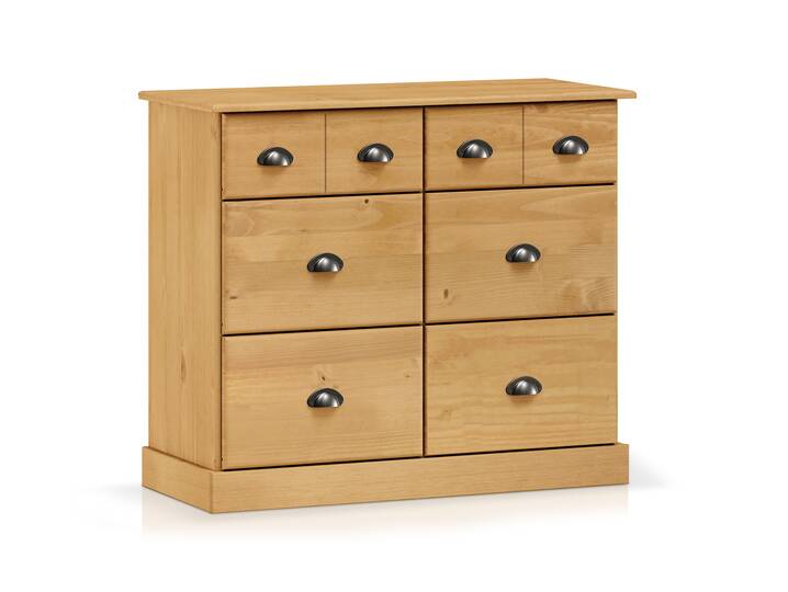 KUNO Kommode II 4+2 Schubkästen, Material Massivholz Kiefer gewachst