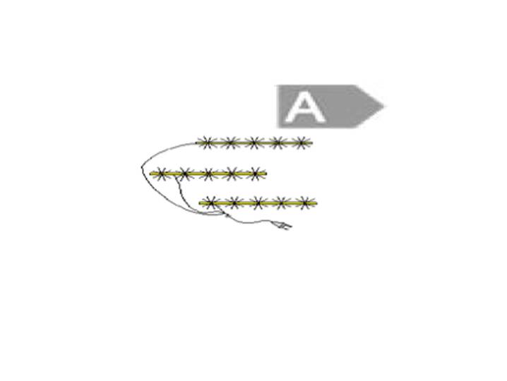 3er LED Beleuchtungsleiste weiss mit up+down-light 558 mm