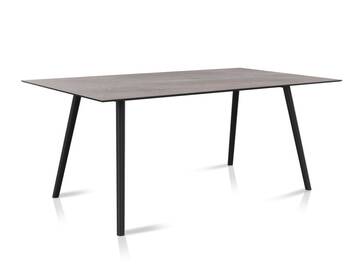 INTERNO Gartentisch 180x100, Material Aluminium, anthrazit/stone light
