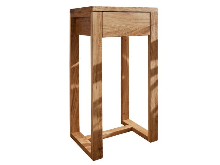 MARITA Blumensäule 60 cm, Material Massivholz, Wildeiche geölt