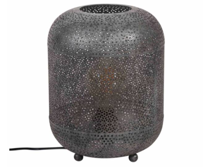 TITIAN Tischlampe, Metall mit Antiksilber-Finish