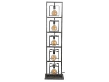 TABOLI Stehlampe, 5-flammig, Metall mit Antik-Silber-Finish