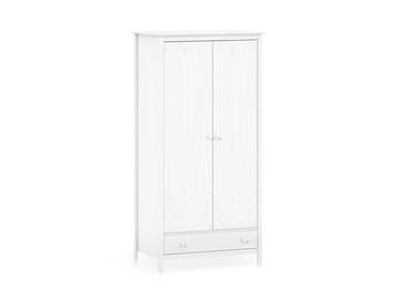 TOBINO Kleiderschrank, Material Massivholz, Kiefer Kiefer weiss | Holz