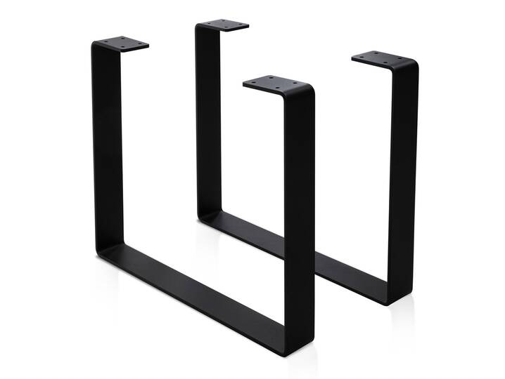 Bankgestell U-Flacheisen 40 pulverbeschichtet RAL9005 FS 