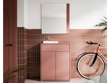 ADIAGO II Garderobenkombi, Material Spanplatte, terracotta 