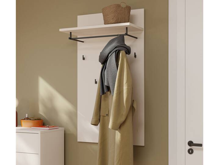 ADIAGO II Garderobenpaneel breit, Material Spanplatte, sand 