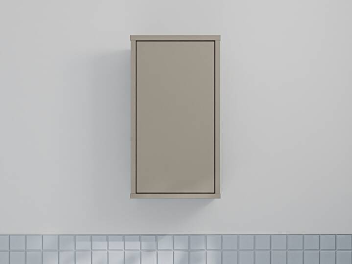 ADIAGO SPA Badezimmer Hängeschrank, Material Dekorspanplatte, taupe 