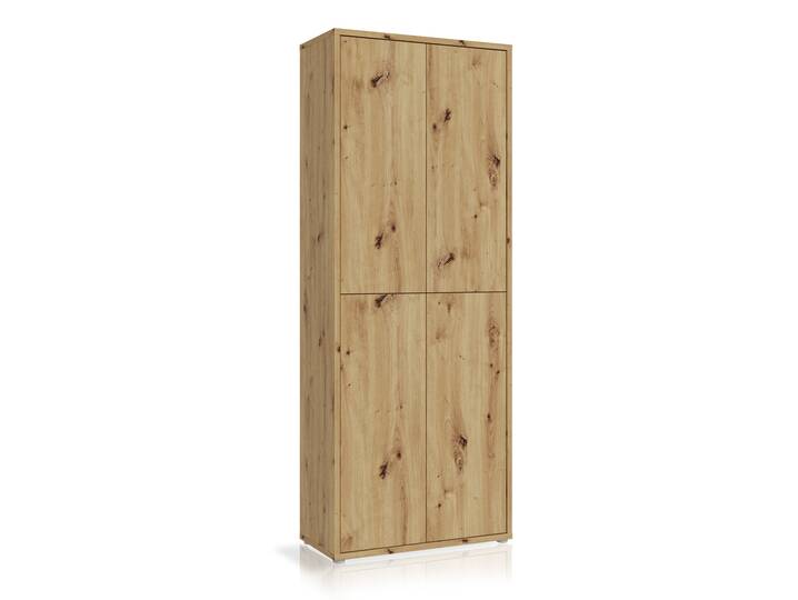 ADIAGO 4trg. Schuh-/Mehrzweckschrank, Material Dekorspanplatte Artisan eichefarbig