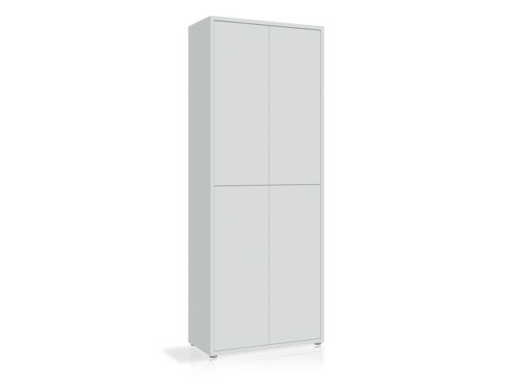 ADIAGO 4trg. Schuh-/Mehrzweckschrank, Material Dekorspanplatte lichtgrau