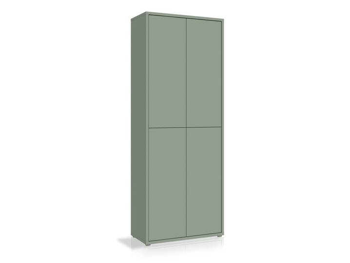 ADIAGO 4trg. Schuh-/Mehrzweckschrank, Material Dekorspanplatte salbei