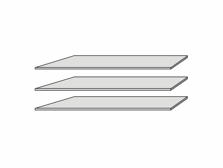 Einlegeböden 3er Set 82,7 cm 