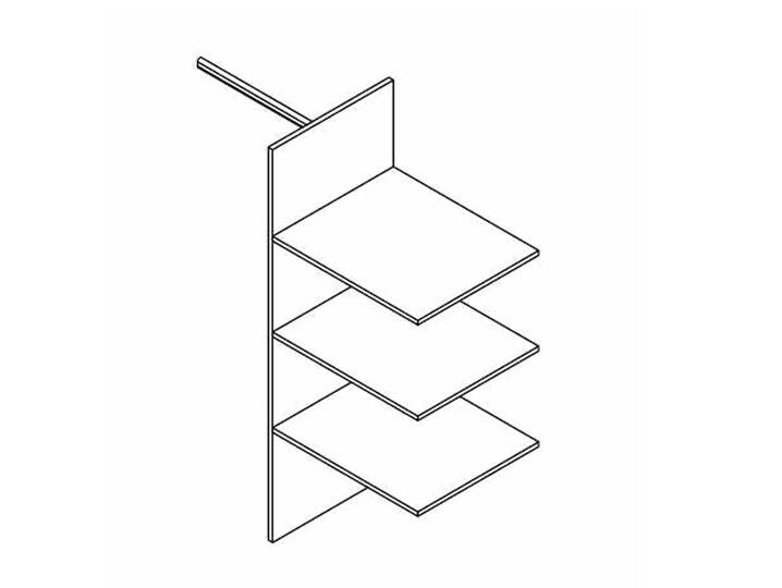 ROMAN Wäscheeinteilung Kiefer weiß gewachst 