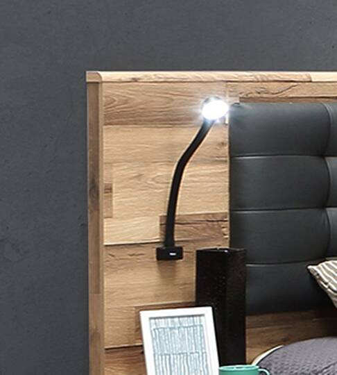 Bett-Beleuchtung mit USB Anschluss 2er Set Gehäuse schwarz