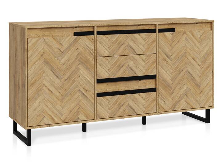 SOTICO Kommode I, Material Dekorspanplatte, eichefarbig