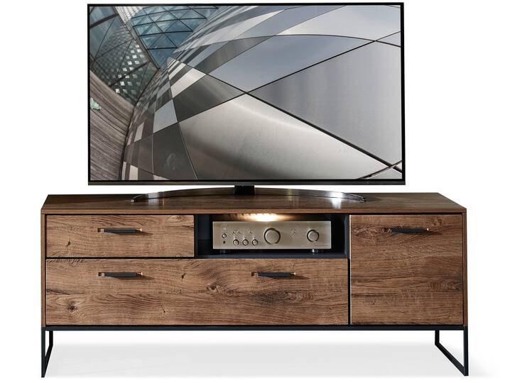 MILTON TV-Unterteil, Material MDF, eichefarbig