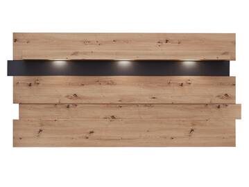 MAILAND Wandpaneel, Material Dekorspanplatte Artisan Eichefarbig / Graphit