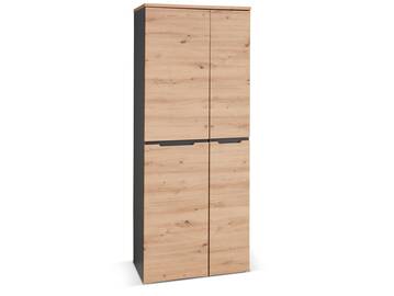 MAILAND Büroschrank I, Material Dekorspanplatte Artisan Eichefarbig / Graphit