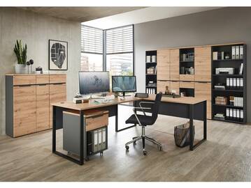MAILAND Komplettbüro, Material Dekorspanplatte