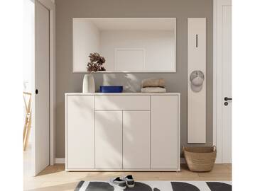 ADIAGO II Garderobenset II, Material Spanplatte, sand 