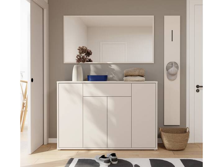 ADIAGO II Garderobenset II, Material Spanplatte, sand 