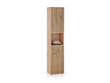 ASKINO Hochschrank fürs Badezimmer, Material Dekorspanplatte, Artisan Eiche Nachbildung