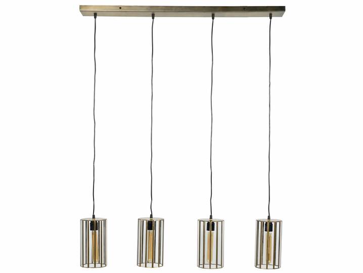 DOBS I Pendelleuchte mit 4 Leuchten, Material Metall bronzefarbig antik