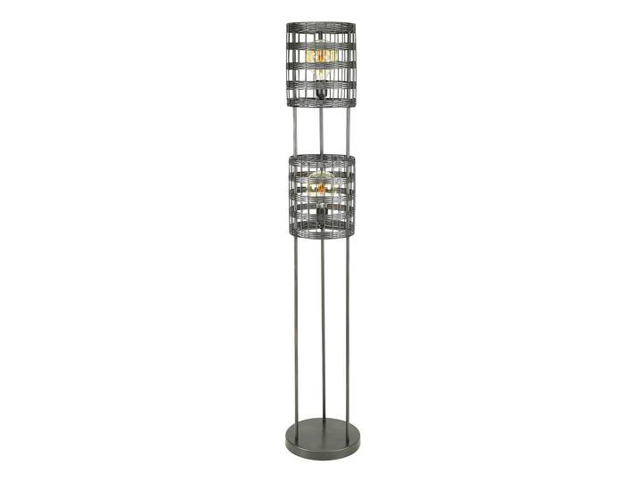 SANDOS Stehlampe, 2-flammig, Nickel schwarz