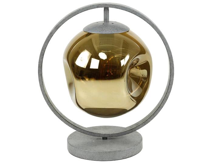 AMORA Tischlampe, 1-flammig, Material Metall, Glas