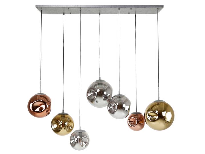 AMORA Hängelampe, 7-flammig, Material Metall, Glas